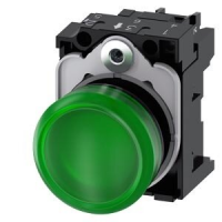 3SU1 106-6AA40-1AA0 indikatorius LED žalias, 230VAC