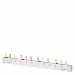 5ST3 708 Pin busbar touch-safe, 16 mm2 3-phase, 214 mm long can be cut, with end caps