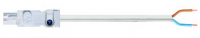 Jungiamasis kabelis 2xAWG 16, 2 m, 24–48 V DC, UL, baltas, komplektas