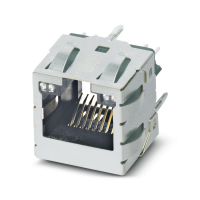 CUC-IND-J1ST-S/R4LS-LED-PG-S Moduliniai RJ45 PCB jungtys