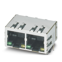 CUC-MP-J1ST-A/2R4LB-LED Moduliniai RJ45 PCB jungtys