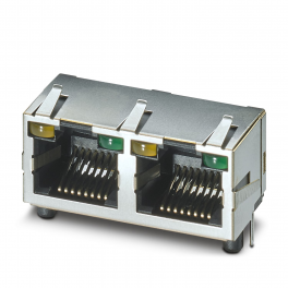 CUC-MP-J1ST-A/2R4LT-LED Moduliniai RJ45 PCB jungtys