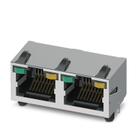 CUC-MP-J1ST-A/2R4LT-THR-LED Moduliniai RJ45 PCB jungtys