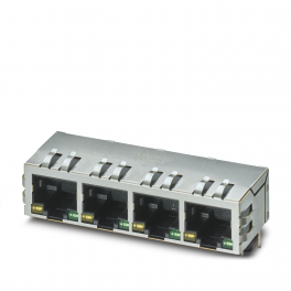 CUC-MP-J1ST-A/4R4LB-LED Moduliniai RJ45 PCB jungtys
