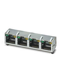 CUC-MP-J1ST-A/4R4LT-LED Moduliniai RJ45 PCB jungtys