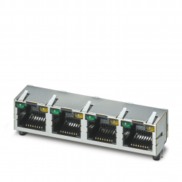 CUC-MP-J1ST-A/4R4LT-LED Moduliniai RJ45 PCB jungtys