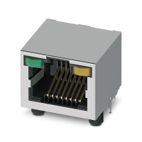 CUC-SP-J1ST-A/R4LT-THR-LED Moduliniai RJ45 PCB jungtys