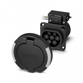 EV-T2M3SO12-4P-R-P-SET Infrastructure charging socket