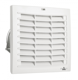 Filtruojantis ventiliatorius FPO 018, sklendės, 176 x 176, 24 V DC, oro srautas į išorę