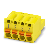 FKC 2,5/ 4-ST-5,08 YE BD:1-4 PCB jungtis