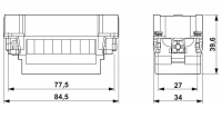 HC-K12/2-ESTC-WS Kontakto įdėklas