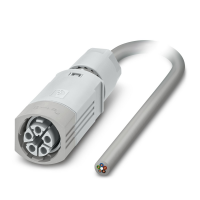 IPD PL 5P2,5 F A5,0 PVC GY Connecting cable