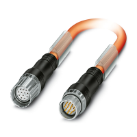 K-12-M23 M9/010-E00/M23 F8 Connector in molded plastic on both sides