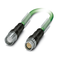 K-17-M23 M9/5,0-E01/M23 F8 Connector in molded plastic on both sides
