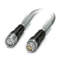 K-4E-M23 M9/2,0-A01/M23 F8 Connector in molded plastic on both sides