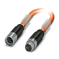 K-5E-M17 M9/2,0-C00/M17 F8 Connector in molded plastic on both sides