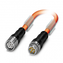 K-5E-M23 M9/010-C03/M23 F8 Connector in molded plastic on both sides