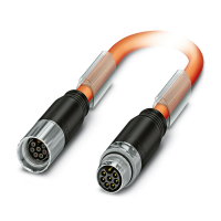 K-7E-M17 M9/5,0-D01/M17 F8 Connector in molded plastic on both sides
