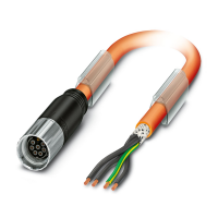 K-7E - OE/010-D01/M17 F8 Cable plug in molded plastic