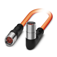 K-8E-M23F8/1,0-H00/M23FK-C5-S Connector in molded plastic on both sides