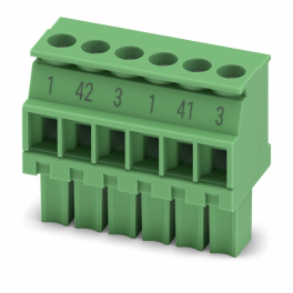 MCVW 1,5/ 6-ST-3,5BD:1-3VPE250 PCB jungtis