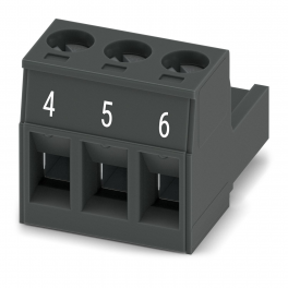 MSTB 2,5/ 3-ST-5,08 BKBD:4-6 PCB jungtis