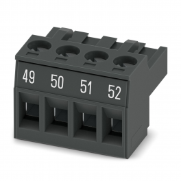MSTBT 2,5/ 4-ST BK BD:49-52 PCB connector