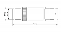 NBC-M12MSD/1,5-93B/M8MS Network cable