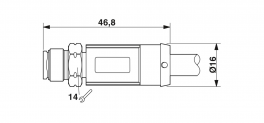 NBC-M12MSD/20,0-93X/M12MSD OD Network cable