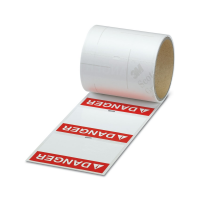 PML-W501 (100X48)R WH-RD Instruction label