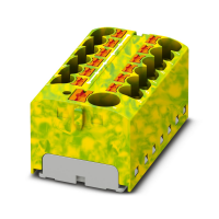 PTFIX 10/12X4 GNYE Distribution block
