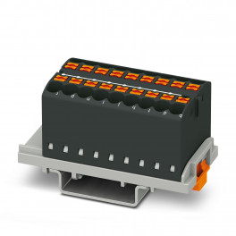 PTFIX 18X2,5-NS35 BK Distribution block
