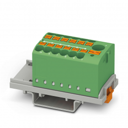 PTFIX 6/12X2,5-NS35 GN Distribution block
