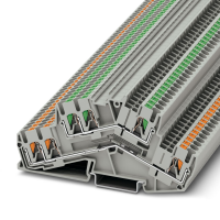 PTTBS 2,5-TWIN/U-OG/O-GN Double-level terminal block