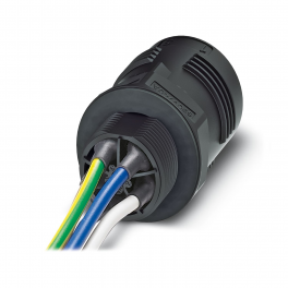 QPD W 4PE6,0 M25 0,5 BK Panel feed-through