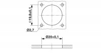 RC-12P2N122200 Device connector front mounting