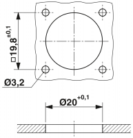 RC-12P2N122S00 Device connector front mounting