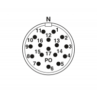 RC-17P1N8A8320 Cable connector