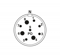 RC-63P1N122300 Device connector front mounting