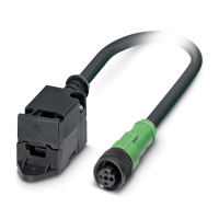 SAC-2P-ASIFK/ 5,0-PUR/M12FS P Magistralės sistemos kabelis