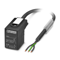 SAC-3P- 1,5-PUR/BI-1L-R-ES-1A Sensor/actuator cable