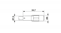 SAC-3P-10,0-PUR/M 8SIFS BK Sensor/actuator cable
