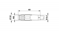 SAC-3P-M 8MS/1,5-PUR/M 8MS SH Sensor/actuator cable