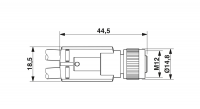 SAC-3P-M12FY/2X0,2-PUR/M12MS Sensor/actuator cable