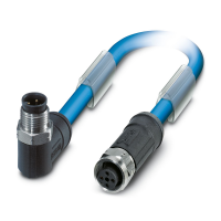 SAC-3P-M12MR/ 1,0-961/M12FS VA magistralės sistemos kabelis