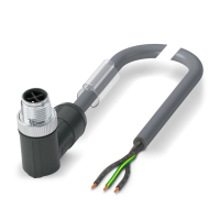 SAC-3P-M12MRS/ 1,0-PVC PE Power cable