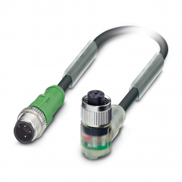 SAC-3P-M12MS/1,5-PUR/M12FR-2LB Sensor/actuator cable