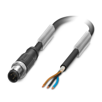 SAC-3P-M12MS/ 0,4-PUR SH Sensor/actuator cable