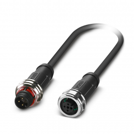 SAC-3P-P12MS/ 0,6-PUR/P12FS Sensor/actuator cable