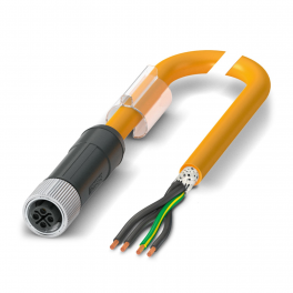 SAC-4P- 1,5-PUR/M12FSS PE SH Power cable